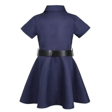 Doxrmuru Girls Police Costume for Kids Age 7-8 Years