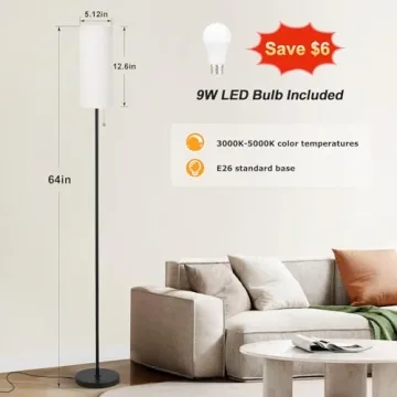 64'' Ambimall Floor Lamp with LED Bulb for Any Room