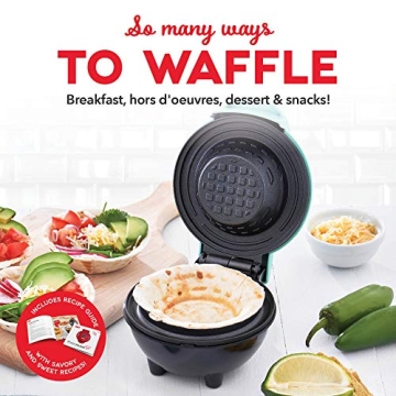 DASH Mini Waffle Bowl Maker for Waffles and Desserts