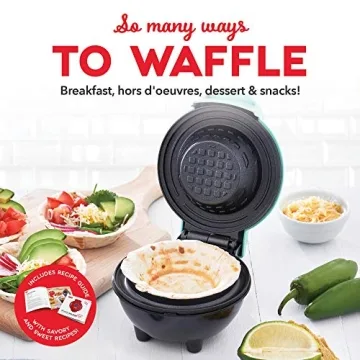DASH Mini Waffle Bowl Maker for Waffles and Desserts