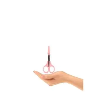 EMILYSTORES Curved Eyebrow Scissors - Precision Grooming Tool