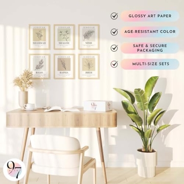 Stylish Christian Wall Art - Hebrew Names of God Prints