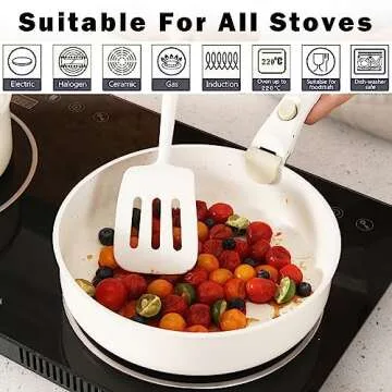 Vkoocy Non Stick Pot and Pan Set | Removable Handle Cookware