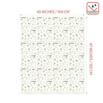 Minimono Baby Splat Mat for Under High Chair - 30 Pcs Disposable and Waterproof Splash Mats - 40"x47...