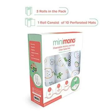 Minimono Disposable Splat Mats - 30 Waterproof Mess Mats