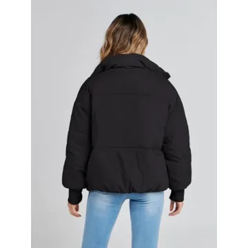 2024 Women's Winter Puffer Jacket Windproof Stylish Warm