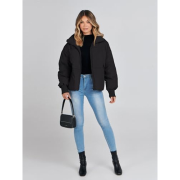 2024 Women's Winter Puffer Jacket Windproof Stylish Warm