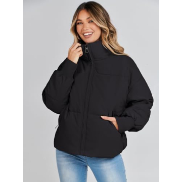 2024 Women's Winter Puffer Jacket Windproof Stylish Warm