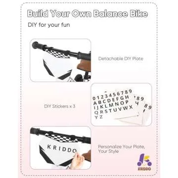 KRIDDO Kids 2-in-1 Tricycle and Balance Bike