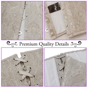 Alivila.Y Vintage Lace Underbust Corset for Women