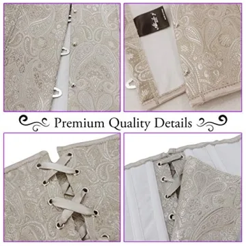 Alivila.Y Vintage Lace Underbust Corset for Women