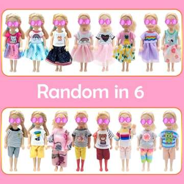 Doll Clothes, Accessories & Bunk Bed for 5.3" Dolls
