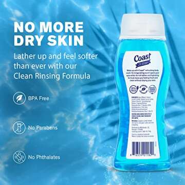 Coast 2-in-1 Hair and Body Wash - Luxurious Cleanse and Hydrate