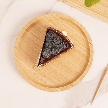 XIMISISE Round Bamboo Tray for Serving and Decor