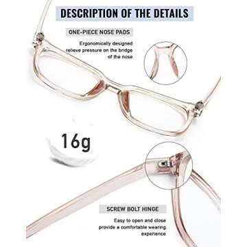 PANNER Blue Light Blocker Glasses for Eye Comfort and Style