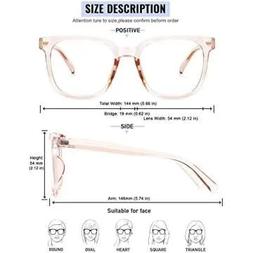 PANNER Blue Light Blocker Glasses for Eye Comfort and Style