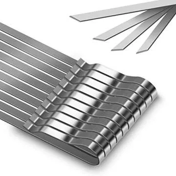 17" Stainless Steel BBQ Kabob Skewers Set - Reusable & Durable