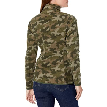Women's Polar Soft Fleece Full-Zip Jacket - Green Camo