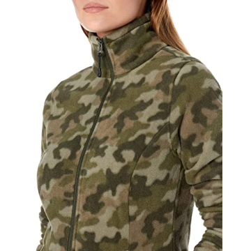 Women's Polar Soft Fleece Full-Zip Jacket - Green Camo