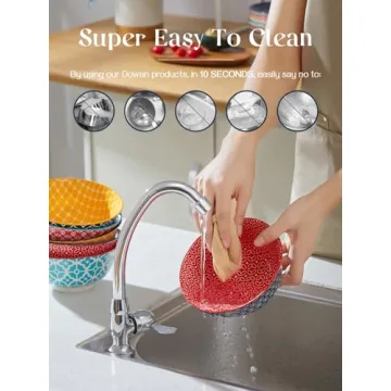 DOWAN Soup Bowls Set of 6 - Colorful Ceramic Bowls