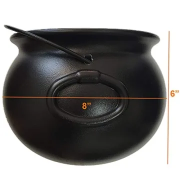 GiftExpress 8" Black Cauldron Kettle for Halloween