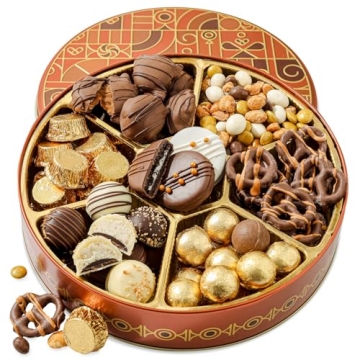 Candy and Snack Gift Basket– Thanksgiving Variety Gourmet Food Gifts Prime- Holiday Chocolate and ...