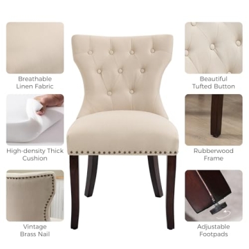 Durable LSSBOUGHT Dining Chairs - Elegant and Comfortable
