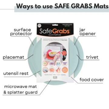 Safe Grabs Multi-Purpose Silicone Microwave Mat - Versatile & Practical
