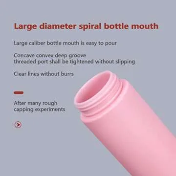 Koutoumor 10 PCS Refillable Travel Bottles, 2oz/60 ml Plastic Soap Foam Bottle, Empty Foaming Pump Dispenser, Dispensers for Hand Soap, Lash Cleanser, Shampoo (10 pcs, Pink)