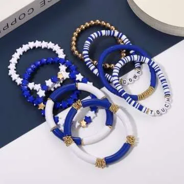 Game Day Bracelets for Women Football Charm Jewelry