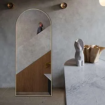 PexFix Arched Full Length Mirror 64x21 Elegant Design