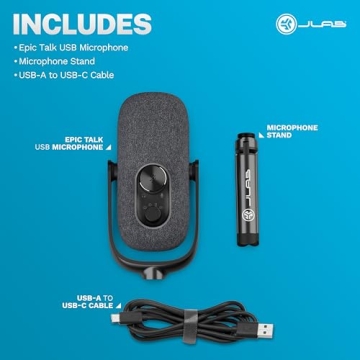 JLab Epic Talk USB Microphone Professional 192kHz Recording