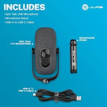 JLab Epic Talk USB Microphone Professional 192kHz Recording