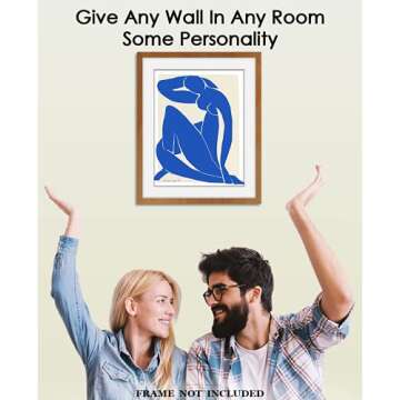 Blue Nude by Henri Matisse Abstract Wall Art: 11x14 Unframed Minimalist, Aesthetic & Boho Wall Art P...