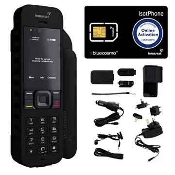 BlueCosmo Inmarsat IsatPhone 2.1 Satellite Phone Kit with Global Coverage and Emergency SOS