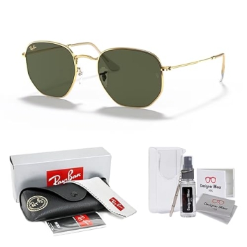Ray-Ban RB3548 Hexagonal Sunglasses with G-15 Lenses