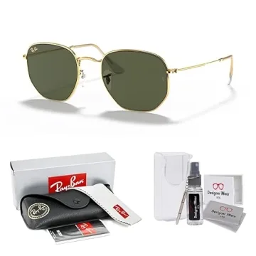 Ray-Ban RB3548 Hexagonal Sunglasses with G-15 Lenses