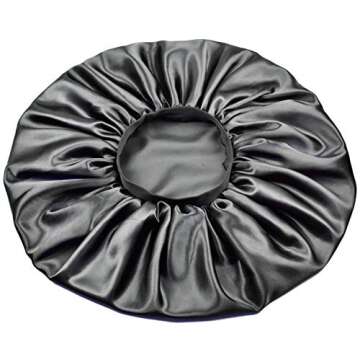 Satin Bonnets for Braids Silk Bonnet for Long Hair Covers Women XL Large Silk Hair Bonnets Sleeping Bonnets Night Sleep Cap