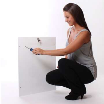 PlexiDor Performance Pet Doors for Dogs and Cats - Door Mount Dog Door with Lock and Key - White, X-...