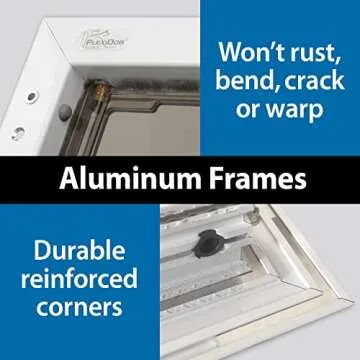 PlexiDor Performance Pet Doors for Dogs and Cats - Door Mount Dog Door with Lock and Key - White, X-Large Sizes