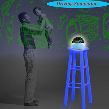 HONGID Dinosaur Toys 2-in-1 Car Lamp for Kids