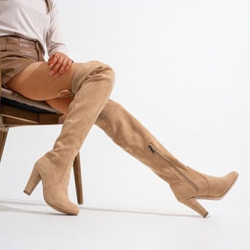 Vepose Women's Chic Thigh High Boots - Comfort Meets Style