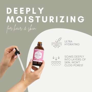 Leven Rose Emu Oil 100% Pure Natural Scar Minimizer Anti Aging Skin Moisturizer 16 oz