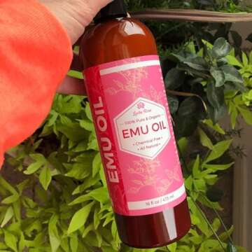 Leven Rose Emu Oil - Pure Natural Skin Moisturizer 16 oz