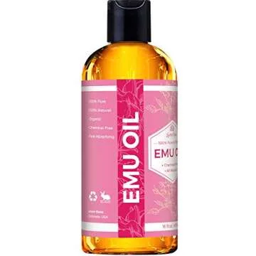 Leven Rose Emu Oil - Pure Natural Skin Moisturizer 16 oz