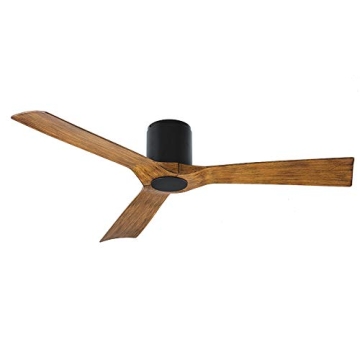 Modern Forms FH-W1811-54-MB/DK Aviator 54" Three Blade Indoor/Outdoor Smart Fan with Six Speed DC Mo...