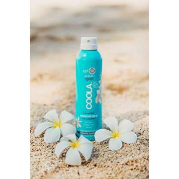 COOLA Organic Sunscreen & Sunblock Spray, Skin Care for Daily Protection, Broad Spectrum SPF 50, Fragrance Free, 8 Fl Oz