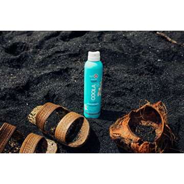 COOLA Organic Sunscreen & Sunblock Spray, Skin Care for Daily Protection, Broad Spectrum SPF 50, Fragrance Free, 8 Fl Oz
