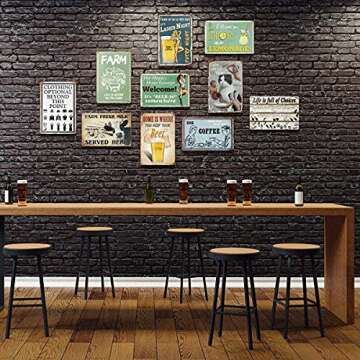 QISPIOD Keep Gate Closed No Matter What The Goats Tell You Farm Sign Outside Barn Gift Farm Life Farmer Love Farm Goat Lovers Retro Metal Tin Sign Coffee Bar Wall Decor 8x12inch