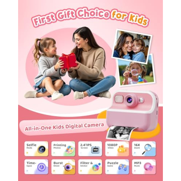 Children's Instant Print Camera for Kids 3-12
